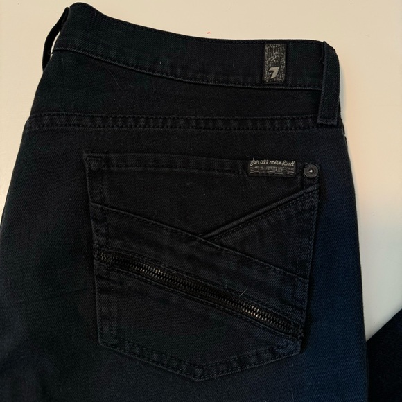 7 for all mankind black denim - Picture 2 of 6